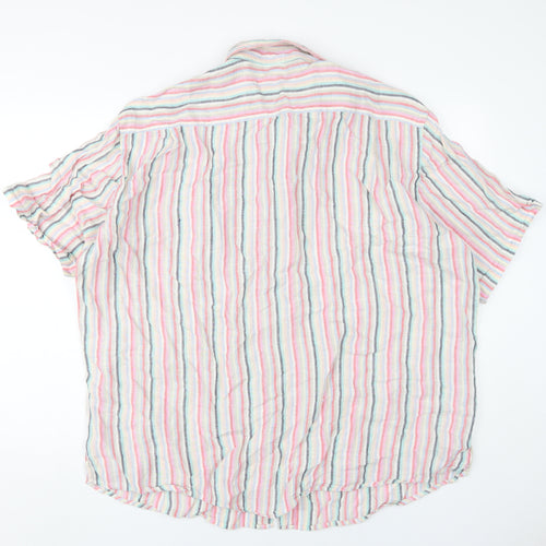 Marks and Spencer Men's Multicoloured Linen Shirt