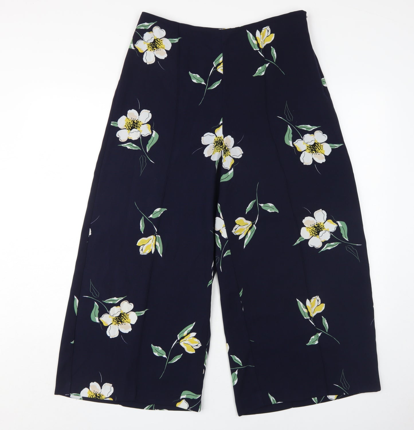 Warehouse Women's Floral Cropped Trousers, Size 12