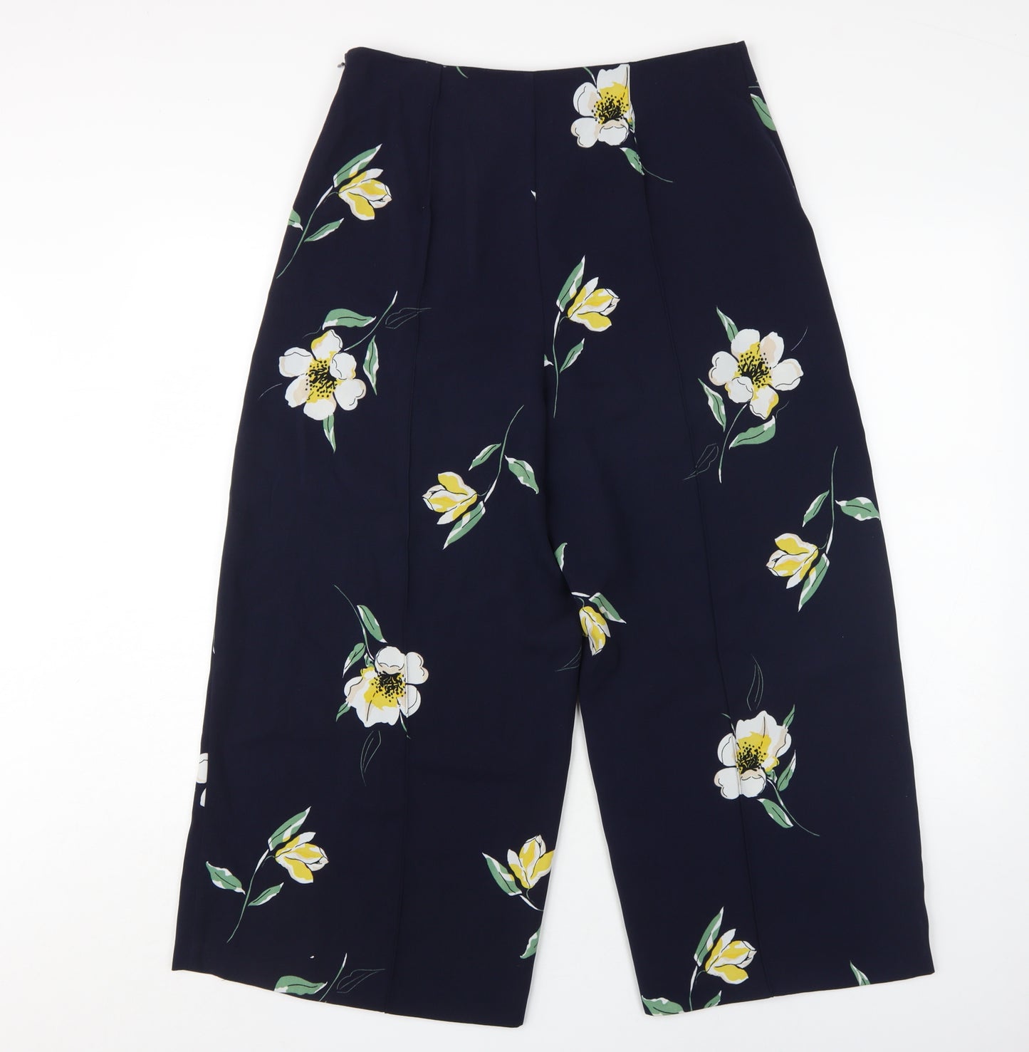 Warehouse Women's Floral Cropped Trousers, Size 12