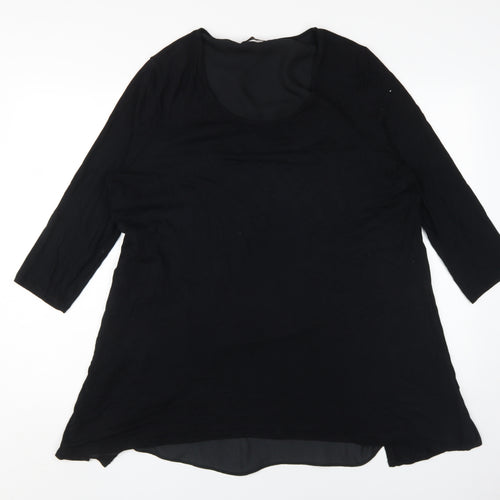 Marks and Spencer Black Women's 3/4 Sleeve Dress Size 18