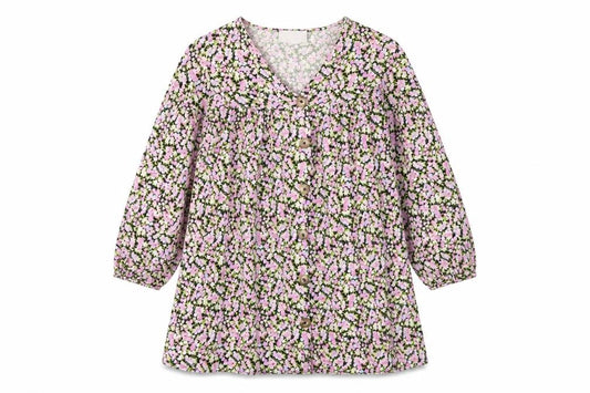 Front view of ASOS Women's Multicoloured Floral Dress, size 8