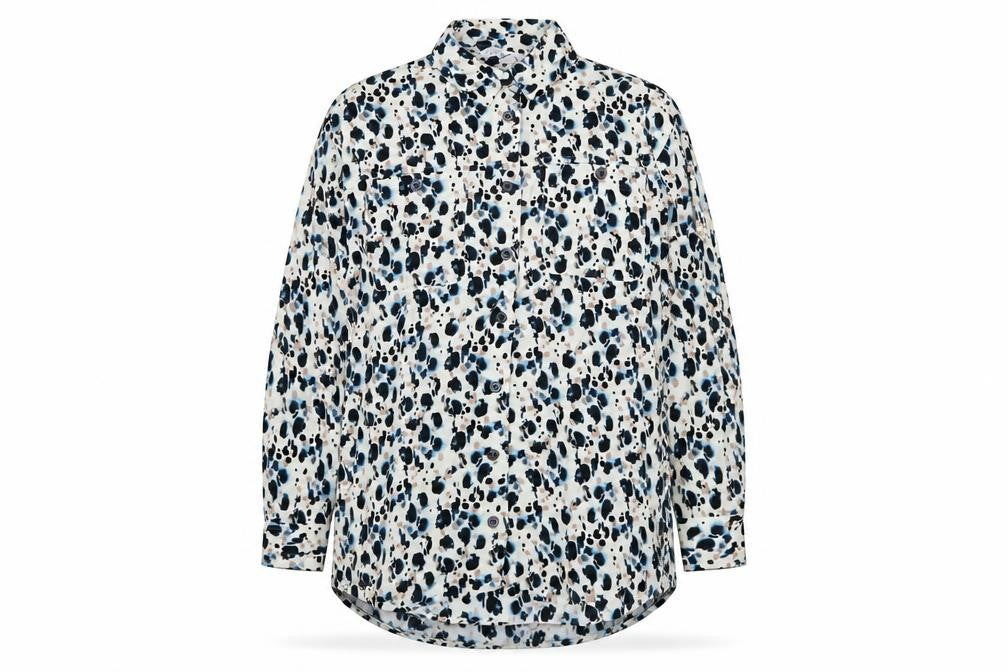 Front view of Next Women's Multicoloured Animal Print Button-Up