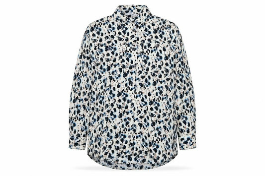 Front view of Next Women's Multicoloured Animal Print Button-Up