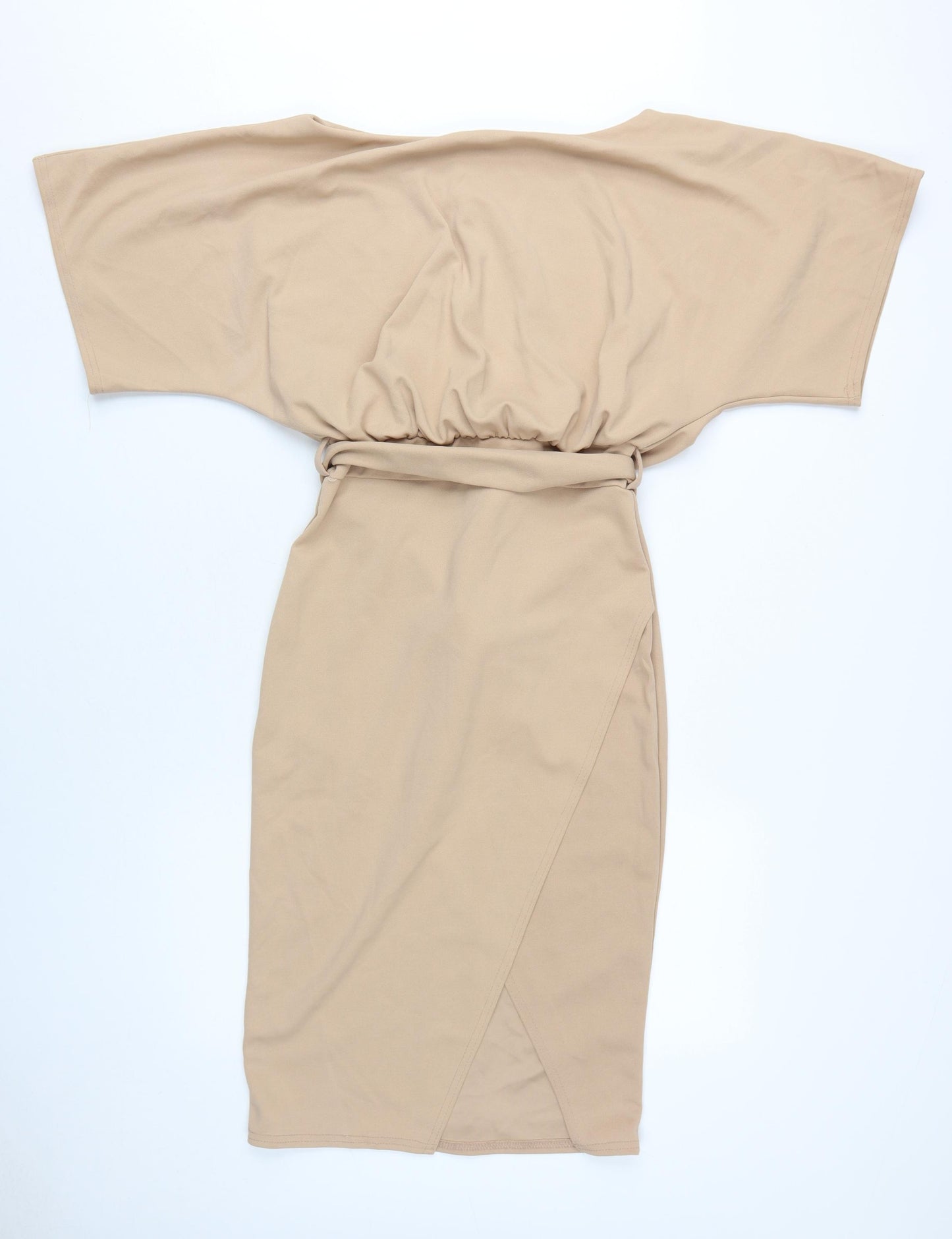 Pink Boutique Women's Beige Belted Dress, Size 10