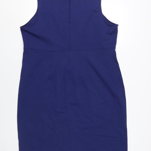 Marks and Spencer Women's Blue Sheath Dress UK 22