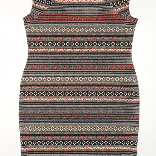Next Womens Multicoloured Bodycon Dress Size 20