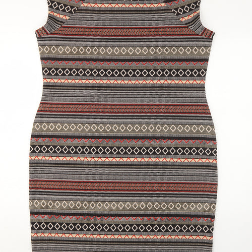 Next Womens Multicoloured Bodycon Dress Size 20