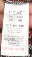 Next Womens Multicoloured Bodycon Dress Size 20