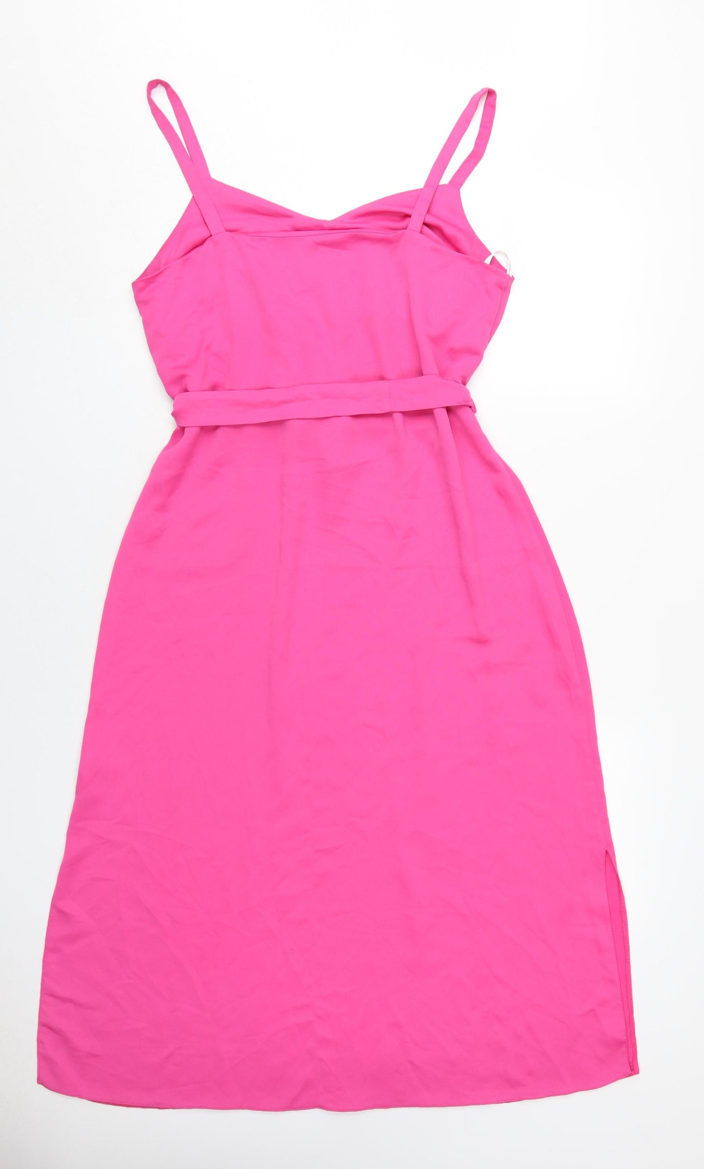 Dorothy Perkins Women’s Pink Slip Midi Dress, Size 12