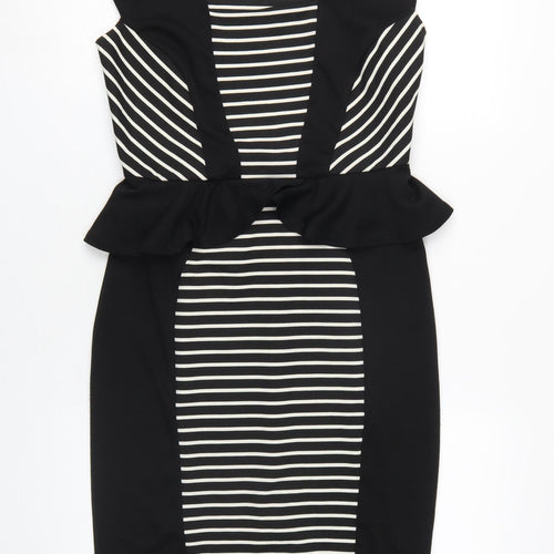 Dorothy Perkins Women Size 12 Black Pencil Dress