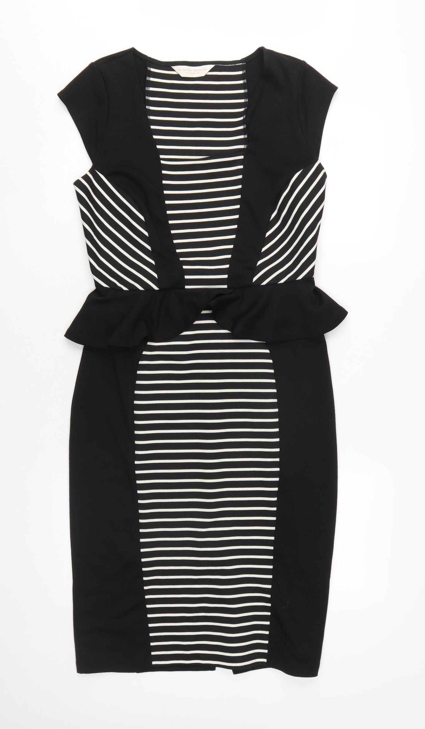 Dorothy Perkins Women Size 12 Black Pencil Dress