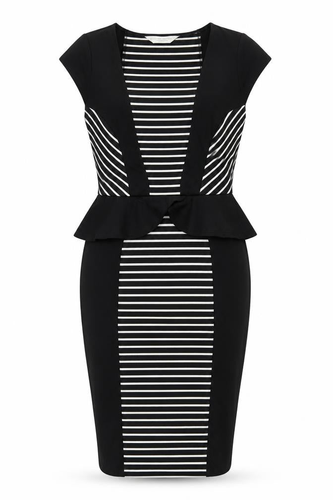 Dorothy Perkins Women Size 12 Black Pencil Dress