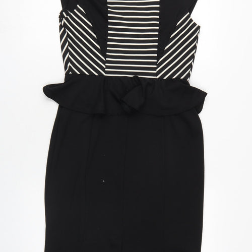 Dorothy Perkins Women Size 12 Black Pencil Dress