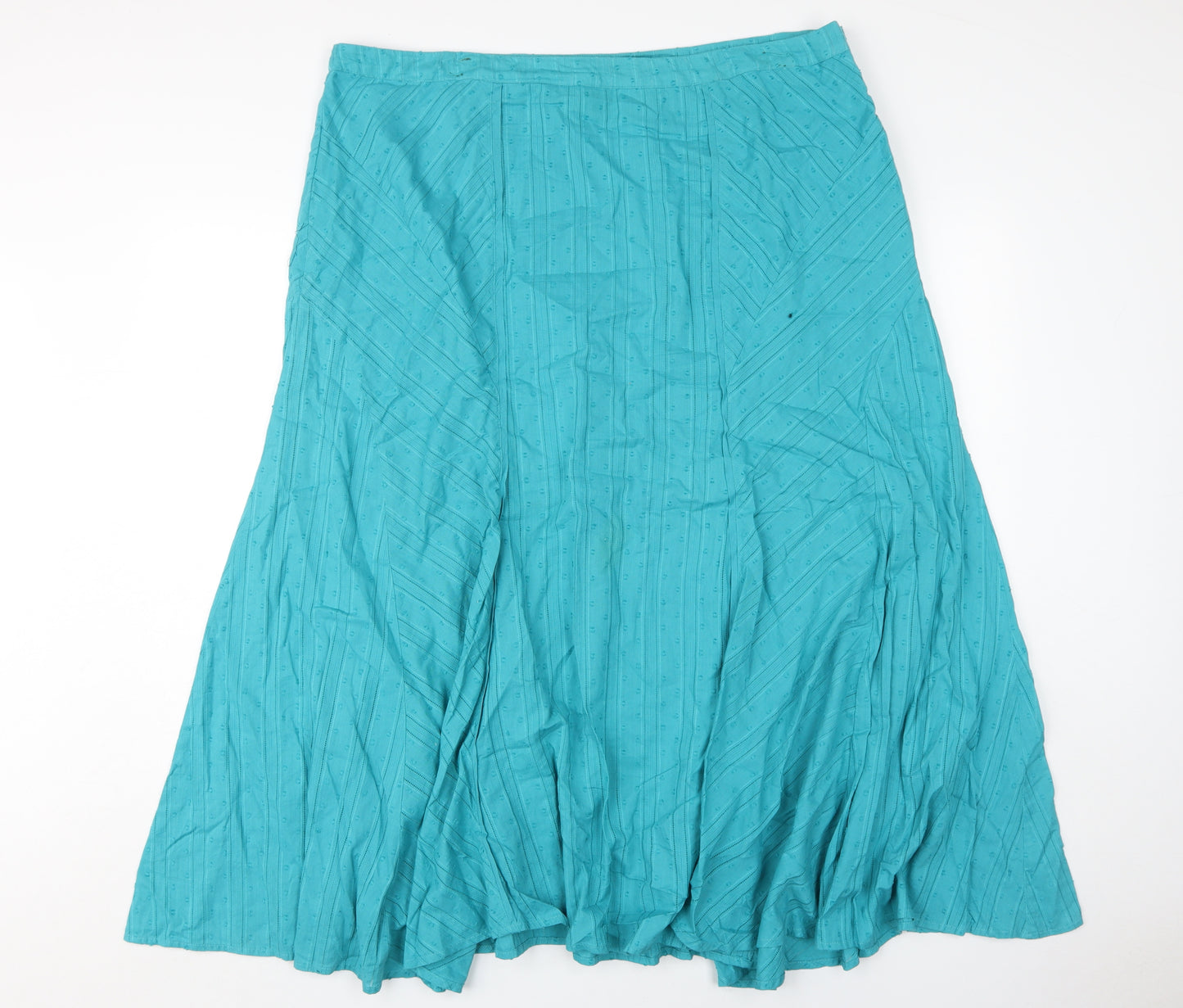 Marks and Spencer Women's Blue A-Line Long Skirt Size 18