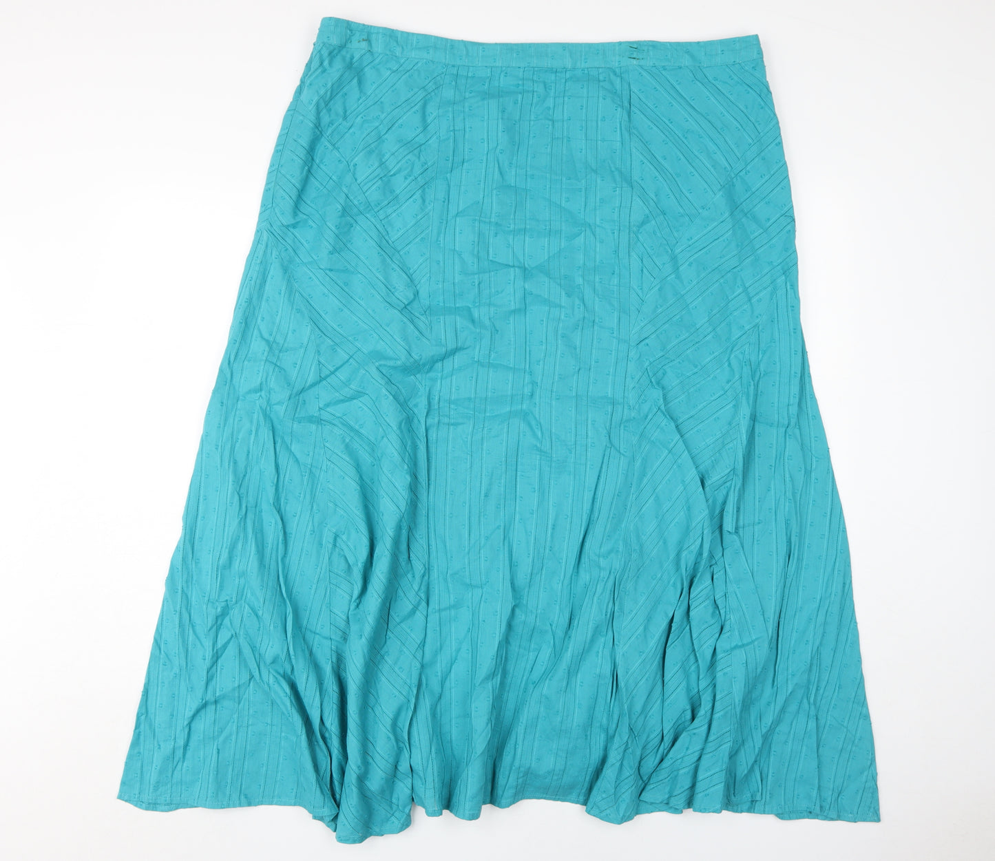 Marks and Spencer Women's Blue A-Line Long Skirt Size 18