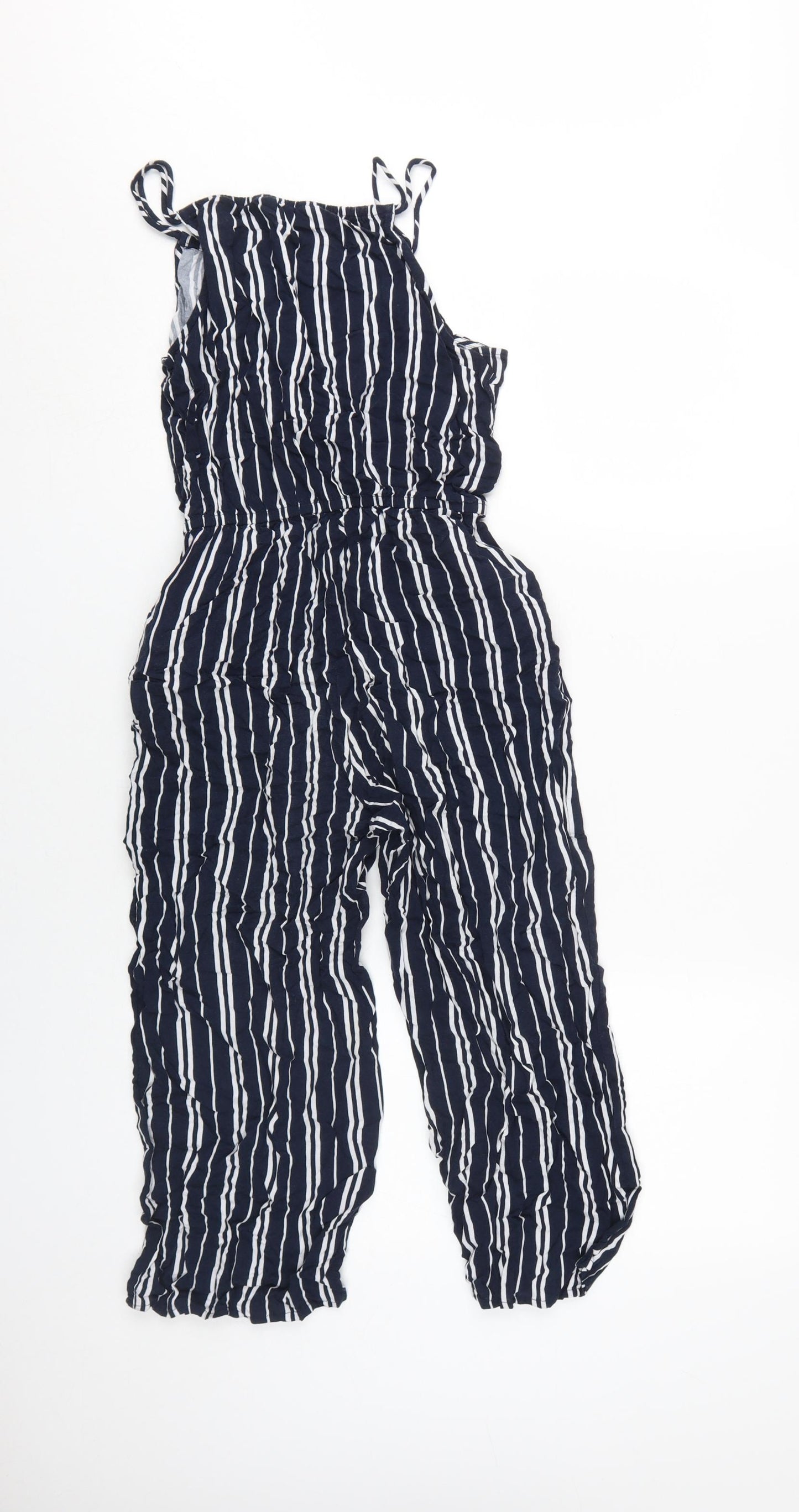 H&M Girls Multicoloured Striped Jumpsuit, 12-13 Years, Viscose