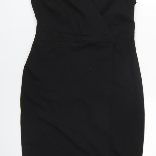 Next Women’s Black Sheath Dress Size 12 V-Neck Workwear