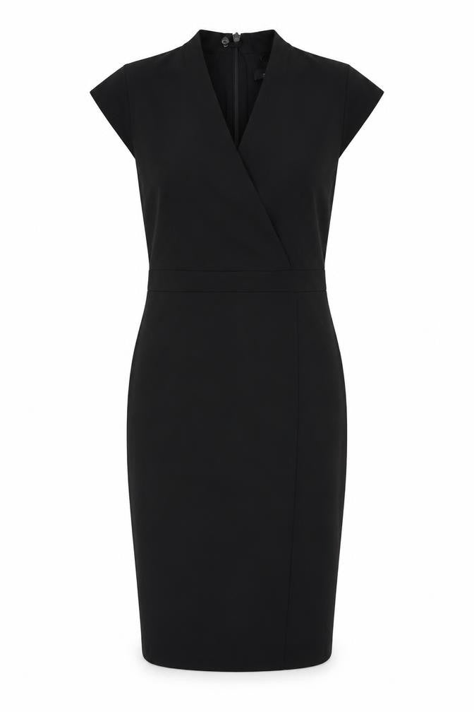 Next Women’s Black Sheath Dress Size 12 V-Neck Workwear