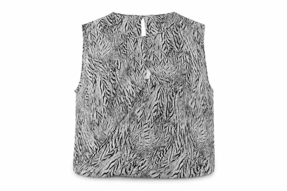 Front view of Little Mistress Women's Multicoloured Wrap Blouse, size 18