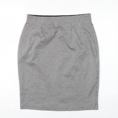 Marks and Spencer Women's Black Check Pencil Skirt