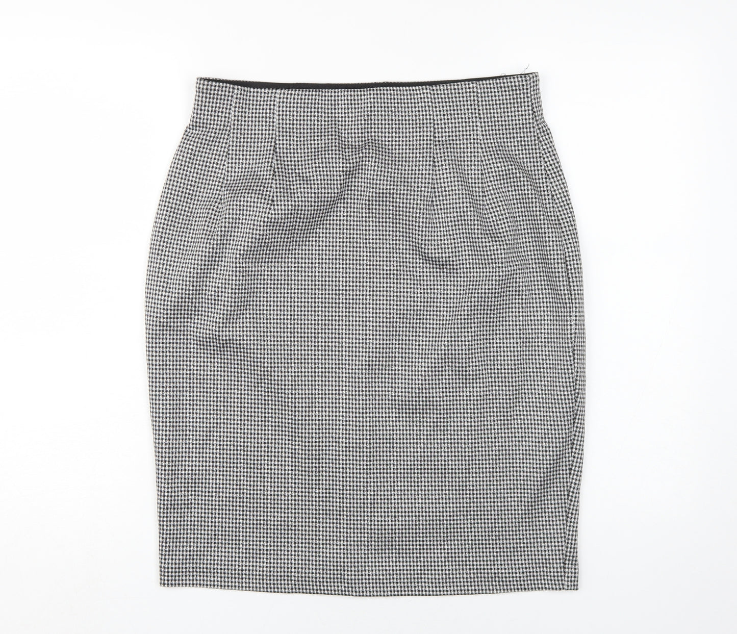 Marks and Spencer Women's Black Check Pencil Skirt