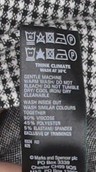 Marks and Spencer Women's Black Check Pencil Skirt