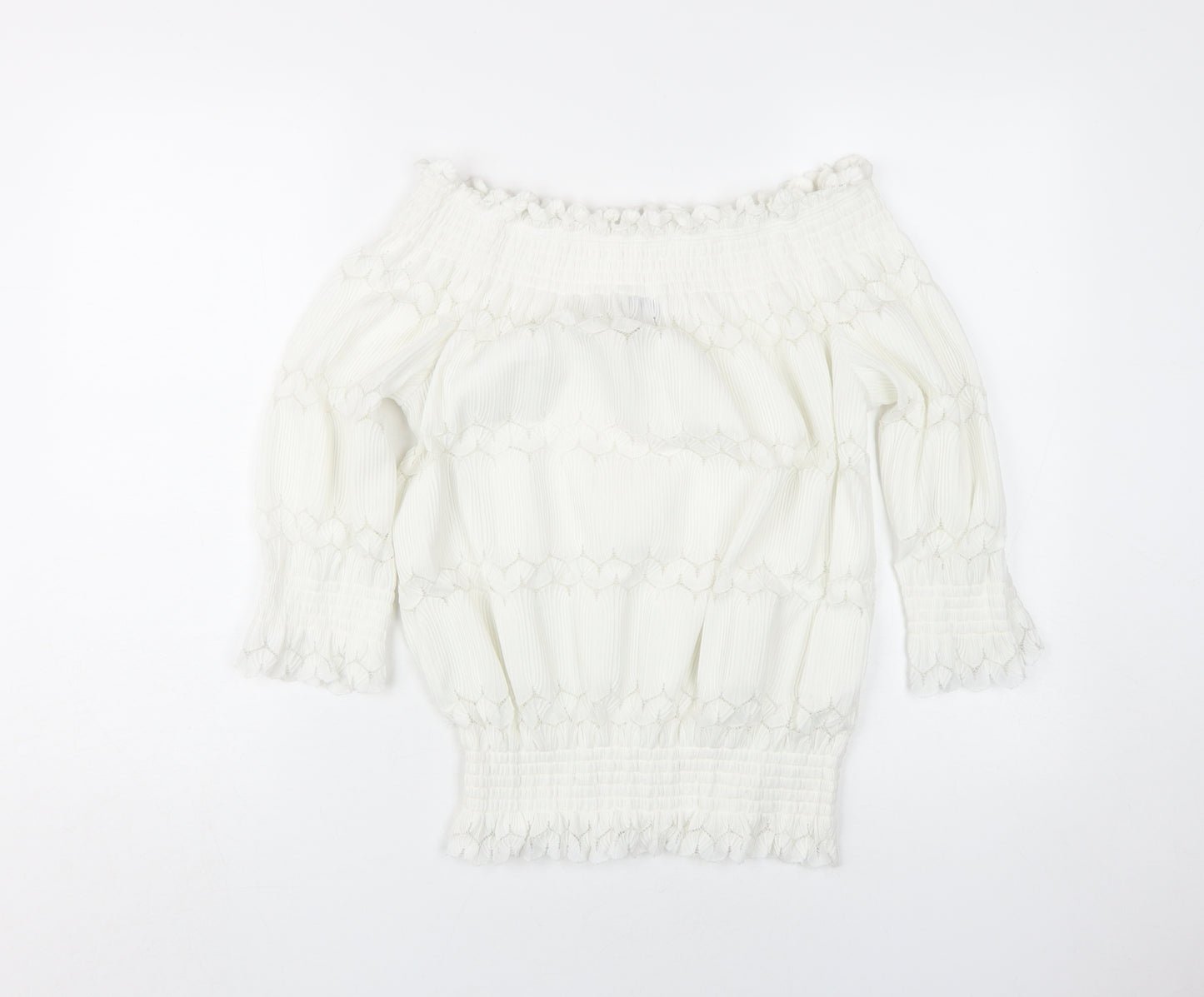 River Island Women's White Off Shoulder Blouse