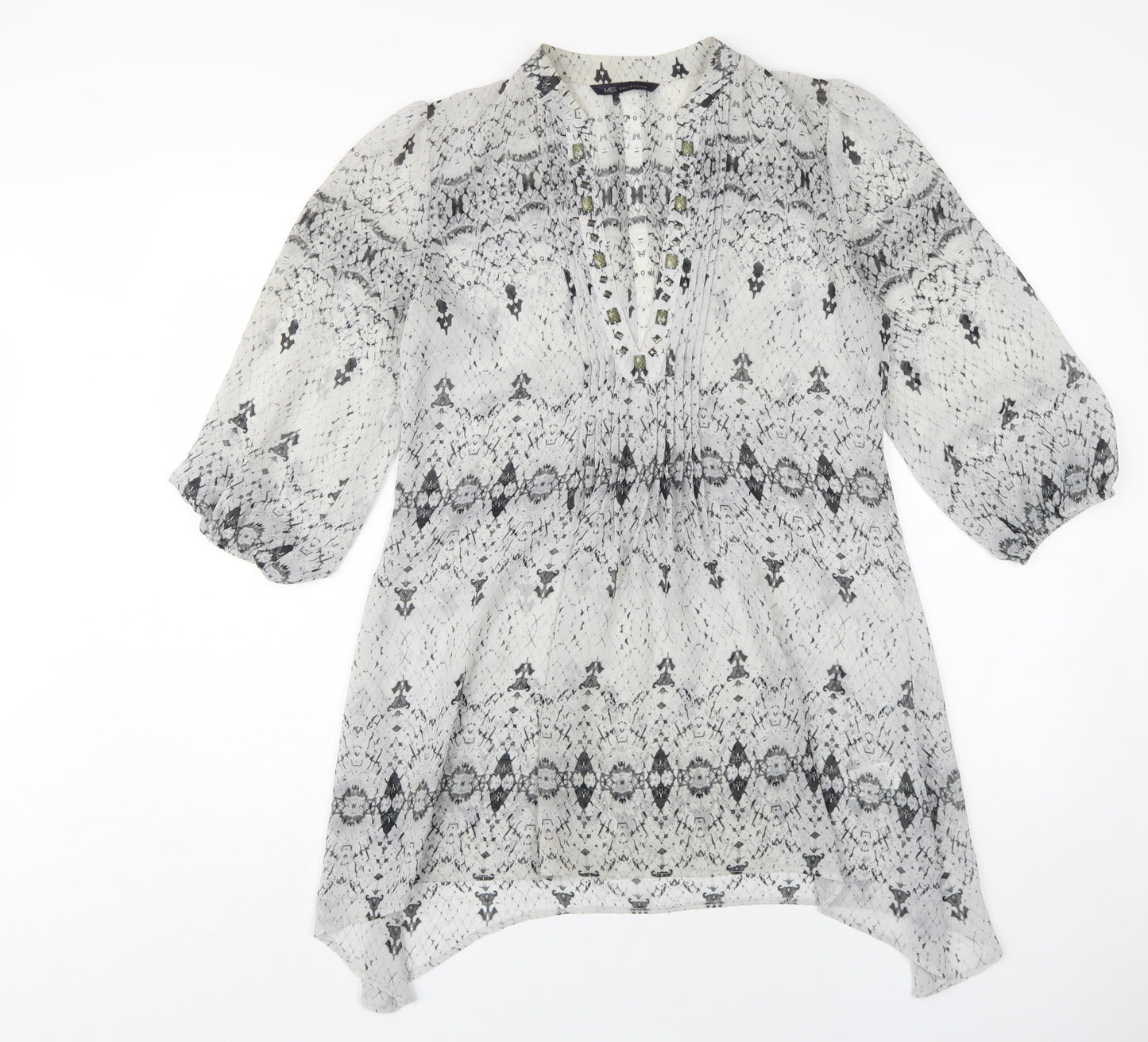 Marks & Spencer Women's Grey Blouson Dress 10