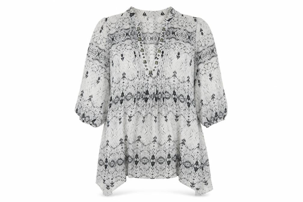 Front view of Marks & Spencer Women's Grey Blouson Dress 10