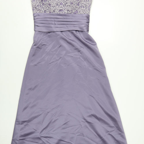 Mark Lesley Women's Formal Purple A-Line Dress 12