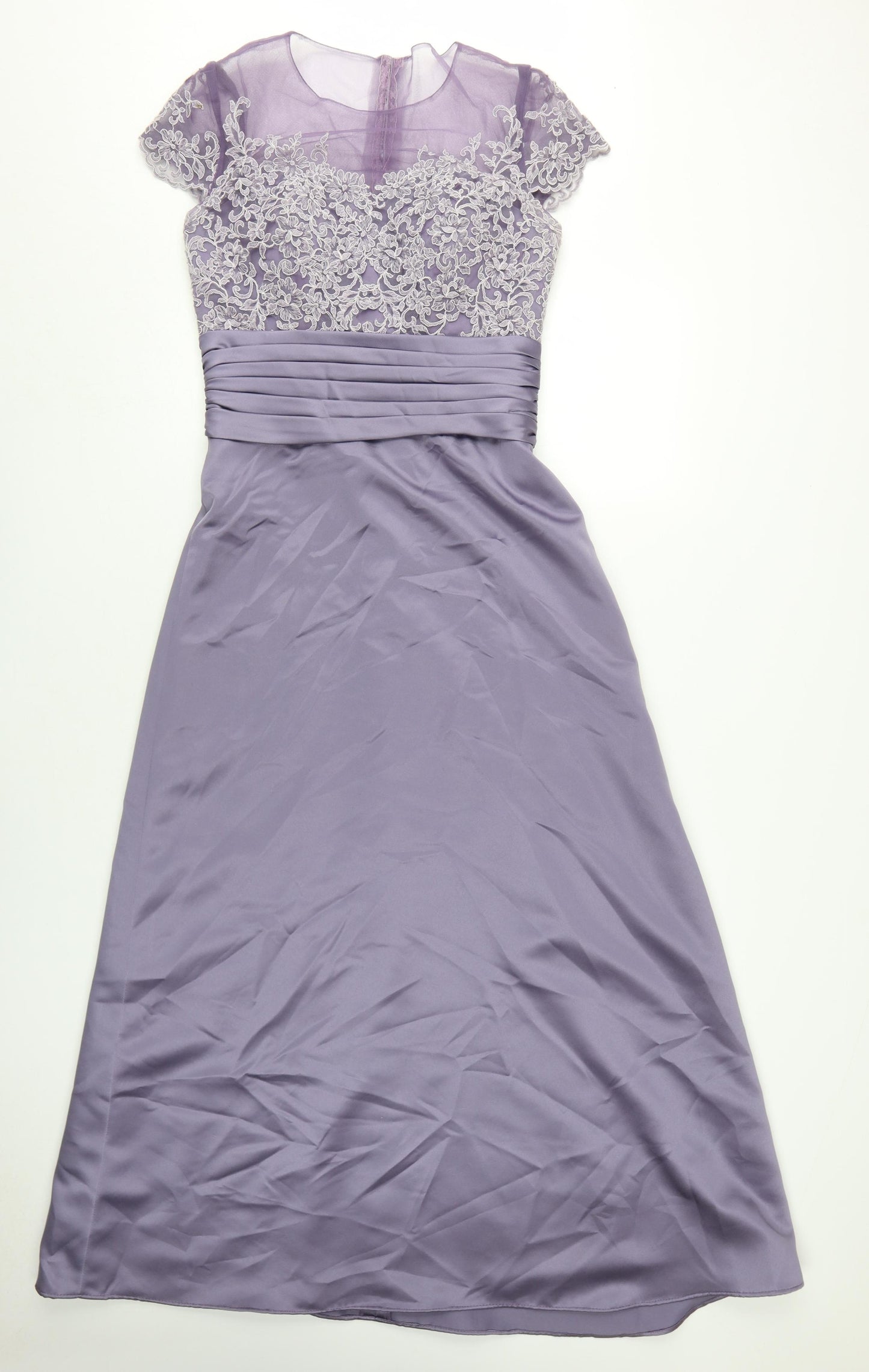 Mark Lesley Women's Formal Purple A-Line Dress 12