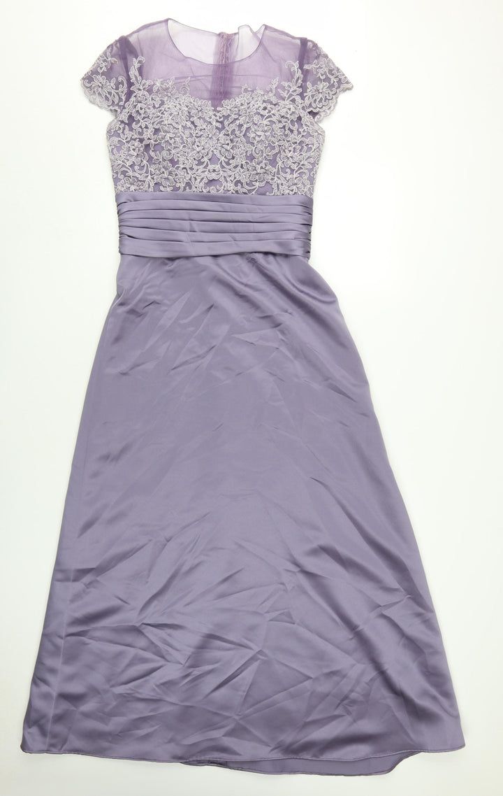 Mark Lesley Women's Formal Purple A-Line Dress 12