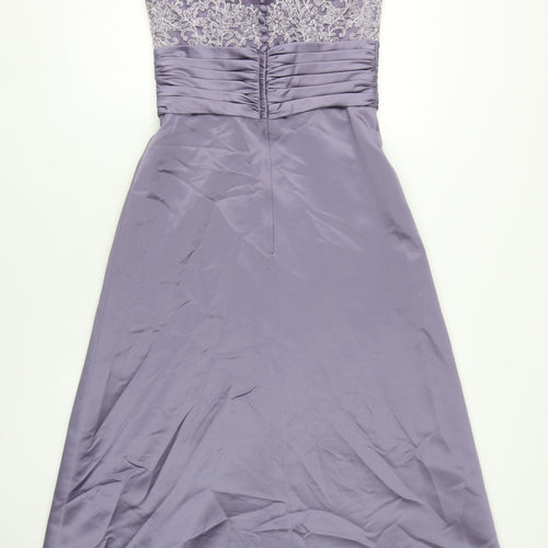 Mark Lesley Women's Formal Purple A-Line Dress 12