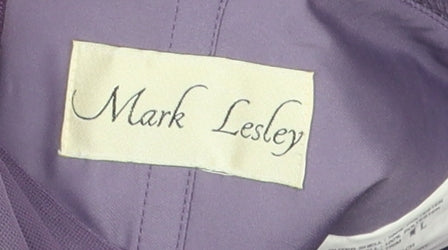 Mark Lesley Women's Formal Purple A-Line Dress 12