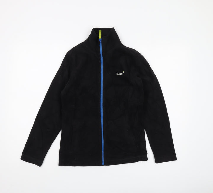 Gelert Boys Black Fleece Jacket 11-12 Years Full Zip