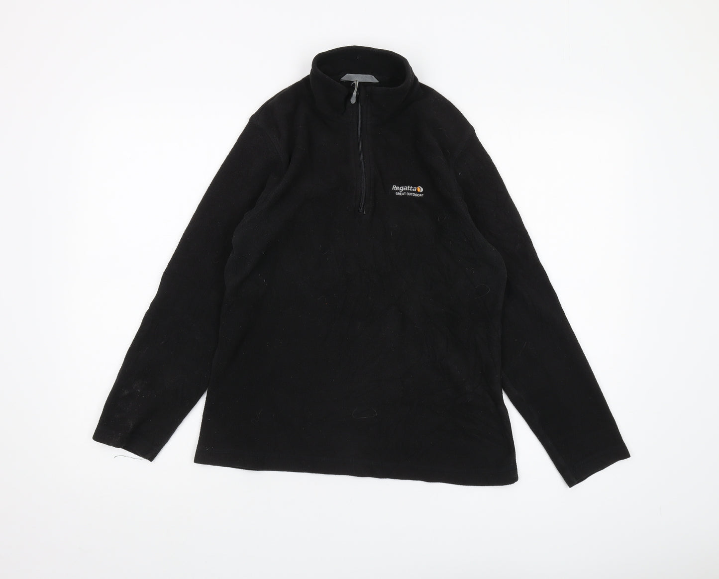 Regatta Women's Black Fleece Sweatshirt, Size 12