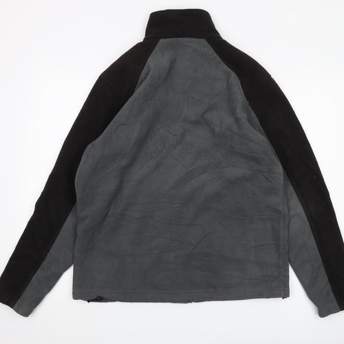 Regatta Men's Grey/Black Fleece Jacket Size M Casual