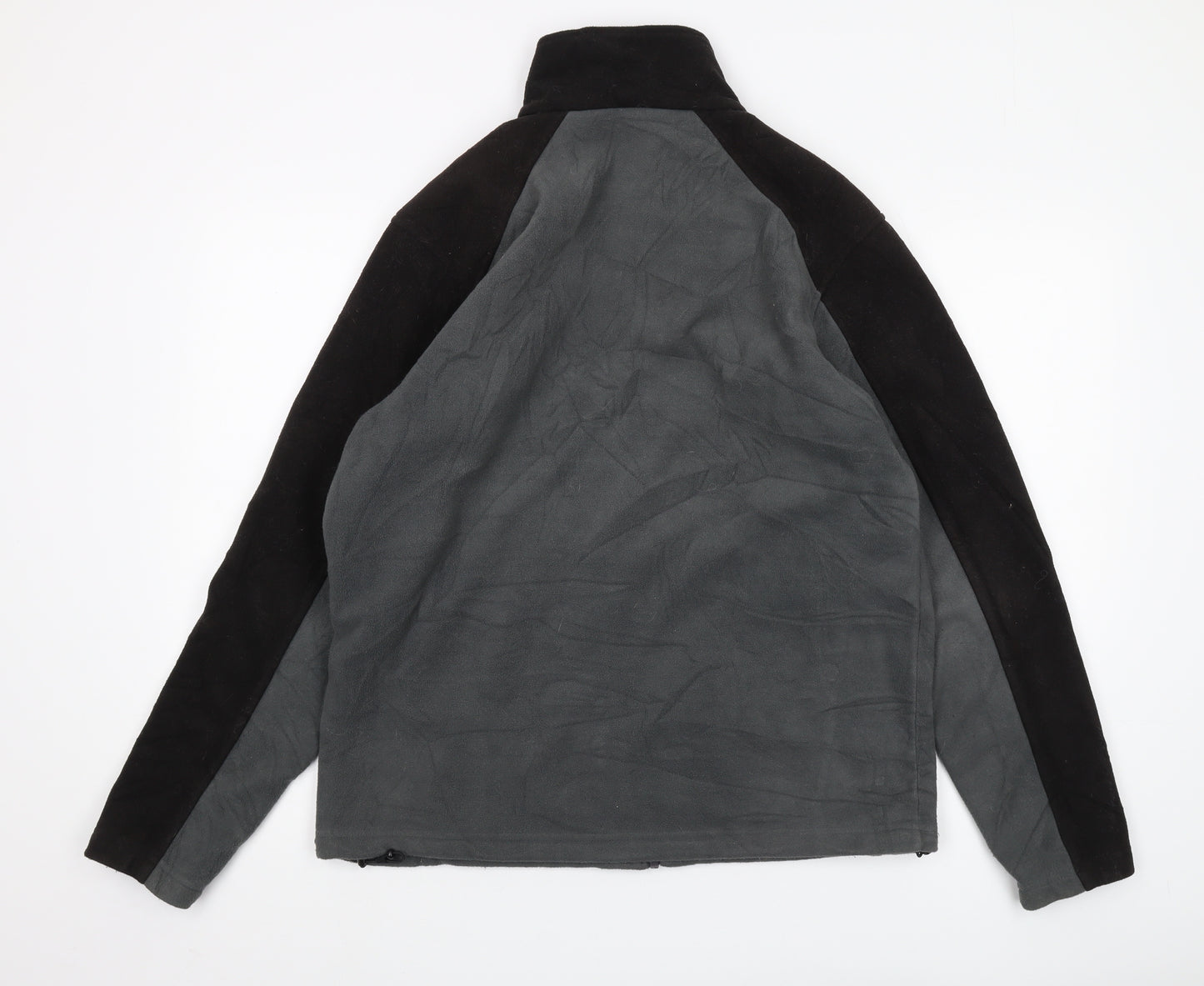 Regatta Men's Grey/Black Fleece Jacket Size M Casual