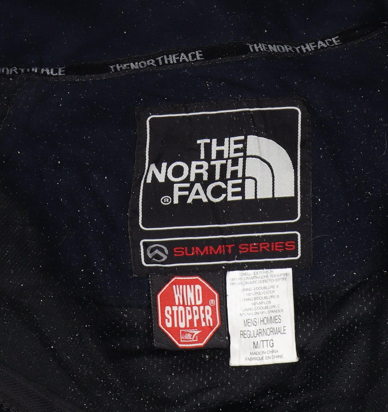 The North Face Men's Black/Blue Windbreaker Jacket M