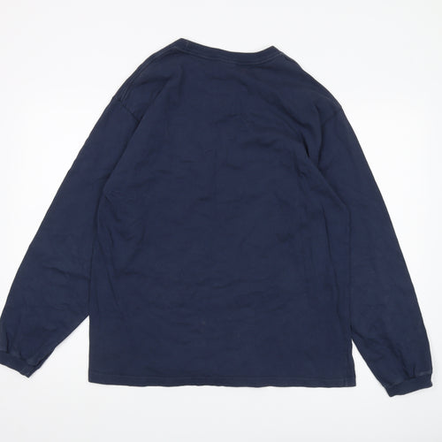 Quiksilver Men's Blue Medium Long Sleeve T-Shirt