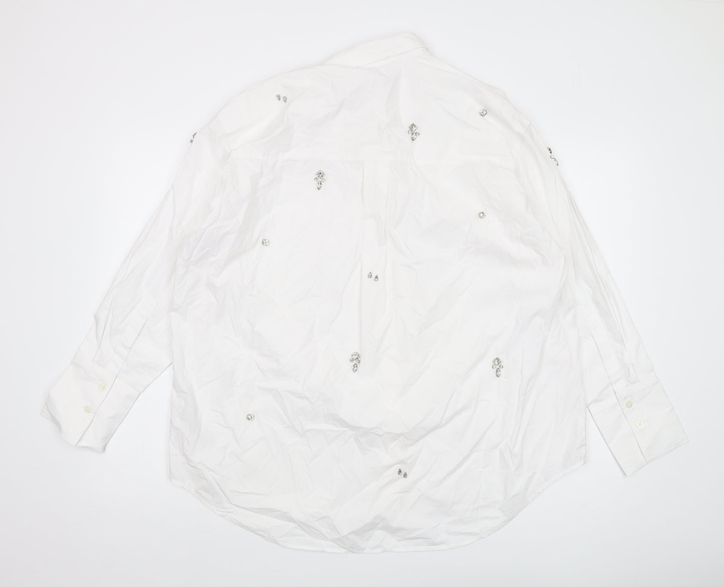 Marks and Spencer Women's White Button-Up Shirt