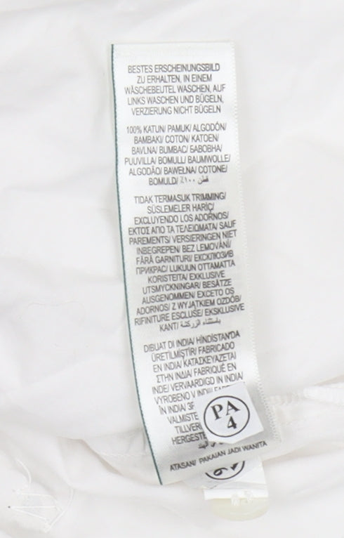 Marks and Spencer Women's White Button-Up Shirt