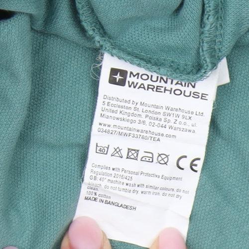 Mountain Warehouse Mens Green Short Sleeve Polo