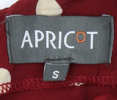 Apricot Women's Red A-Line Polka Dot Dress S