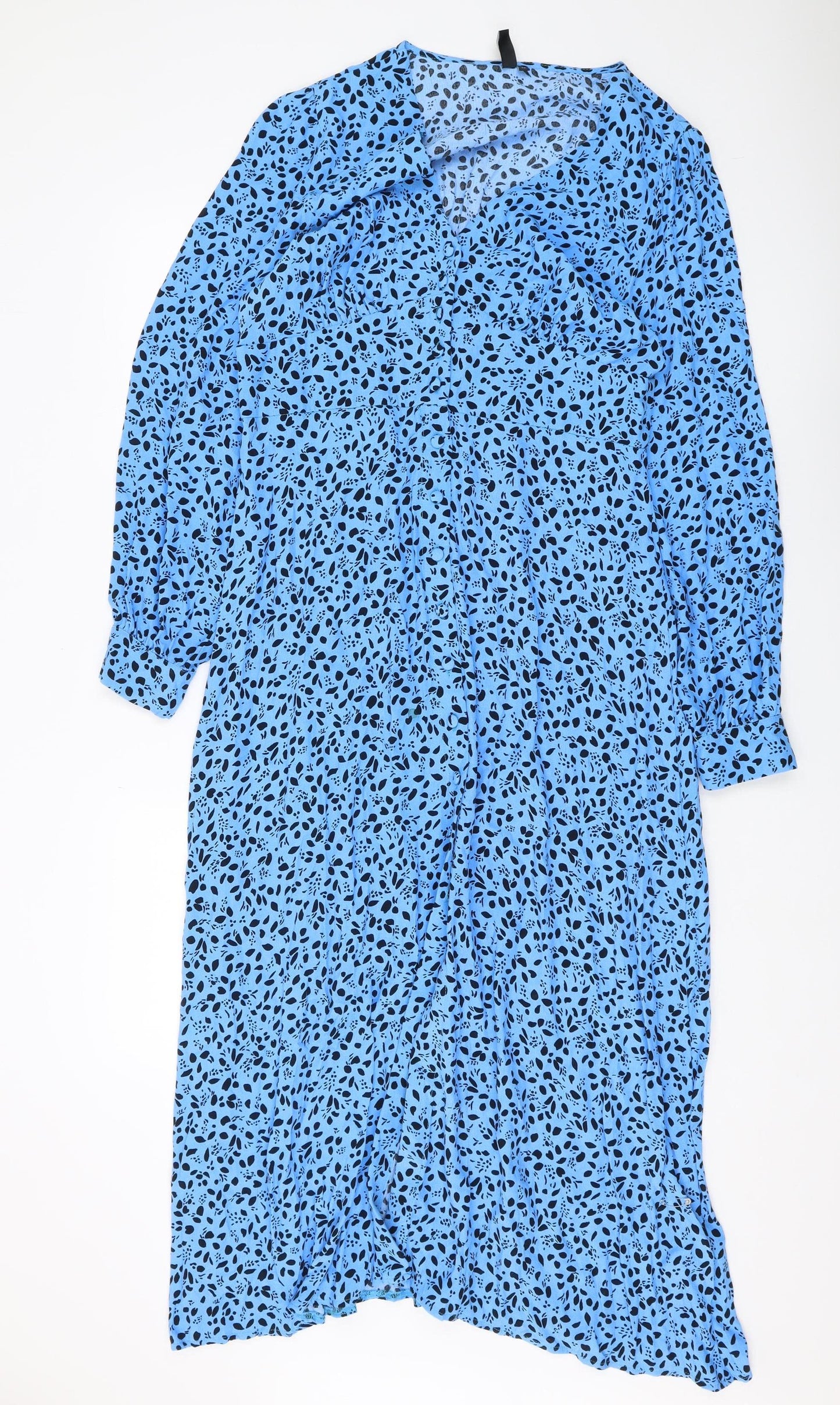 Nobody's Child Women's Blue Midi Wrap Dress