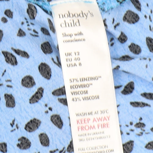Nobody's Child Women's Blue Midi Wrap Dress