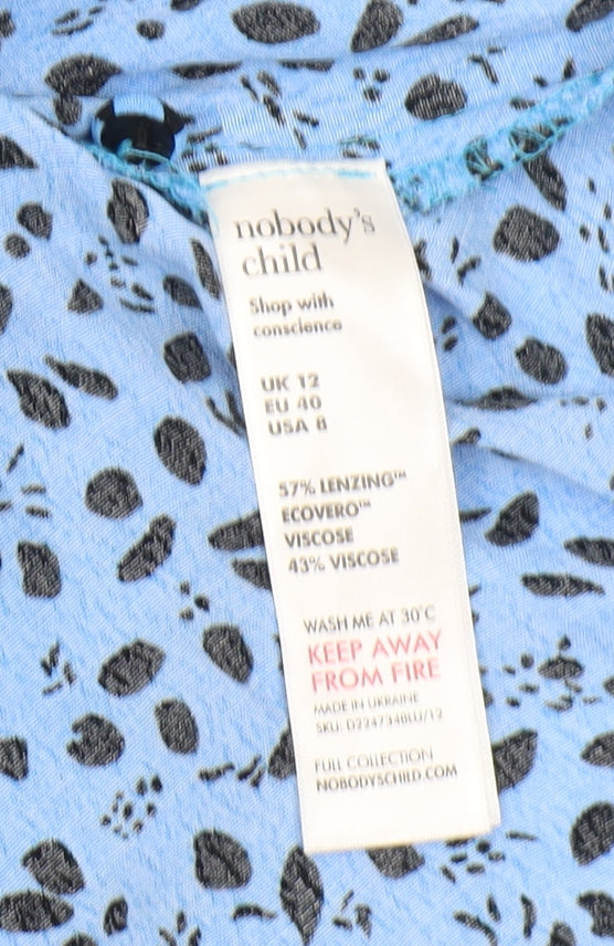 Nobody's Child Women's Blue Midi Wrap Dress