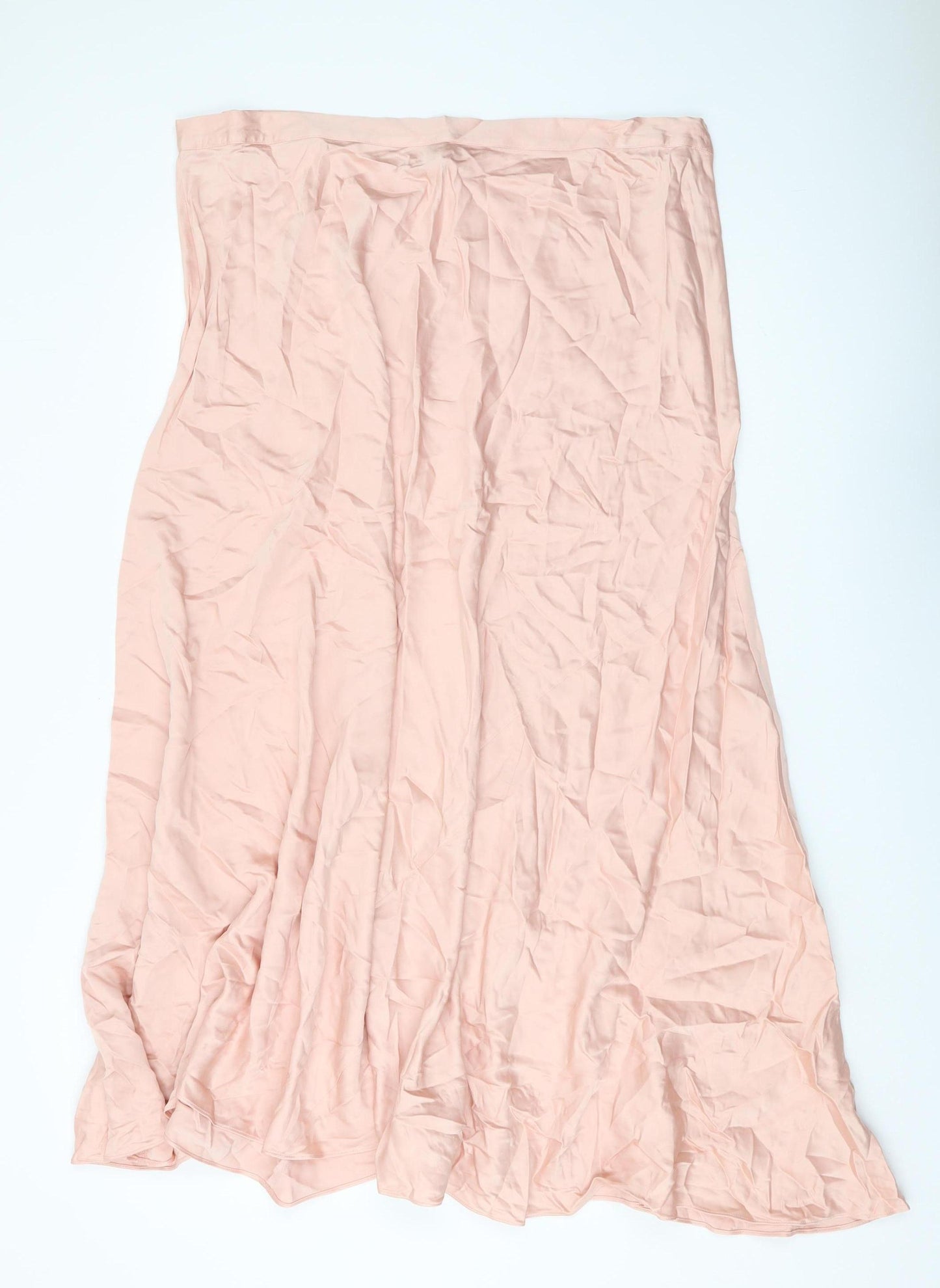 Marks and Spencer Women's Long Pink Plus Size Skirt