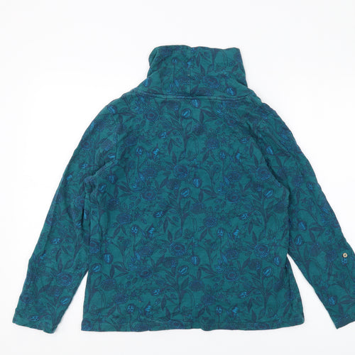 Maniamy Women's Green Floral Knit T-Shirt Size 12