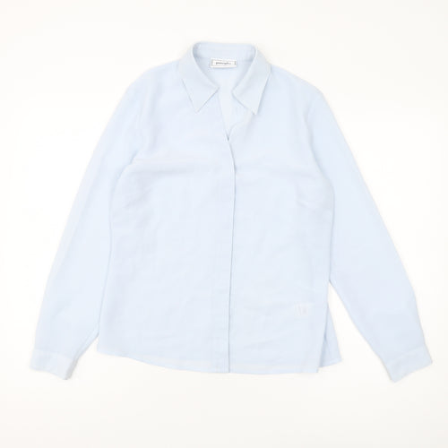 Principles Women's Blue Collared Blouse Size 10